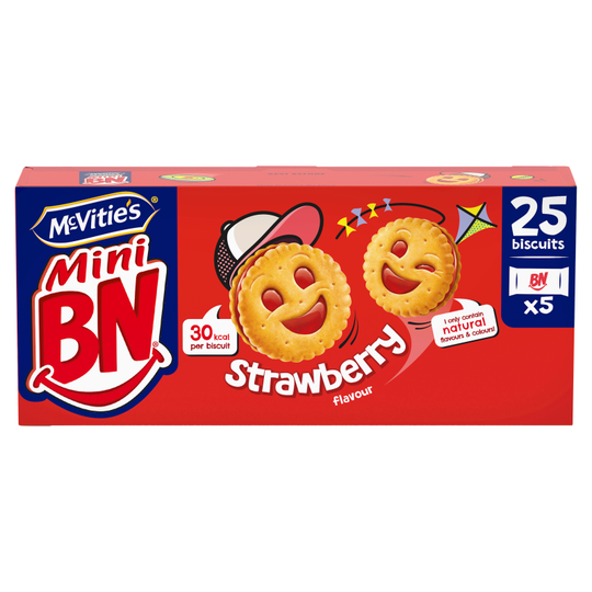McVitie's Mini BN Strawberry 5 Pack - Case of 12