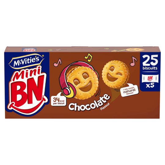 McVitie's Mini BN Chocolate 5 Pack - Case of 12