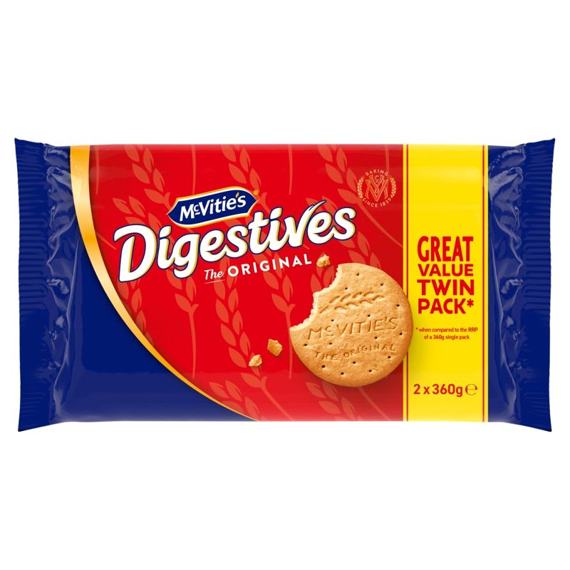 McVitie's Digestives The Original Biscuits Twin Pack 2x360g - Case of ...