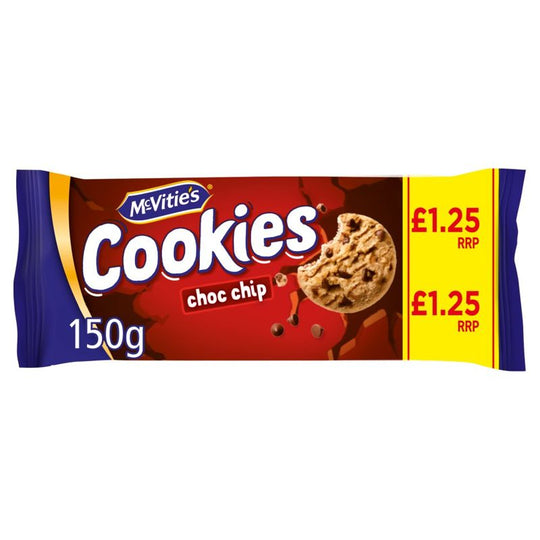 McVitie's Cookies The Chunky One Chocolate Chip 150g PMP £1.25 - Case of 12
