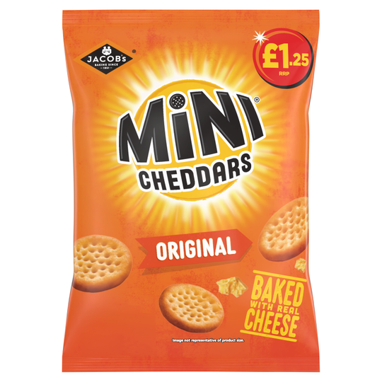 Mini Cheddars Original 90g PMP £1.25 - Case of 15