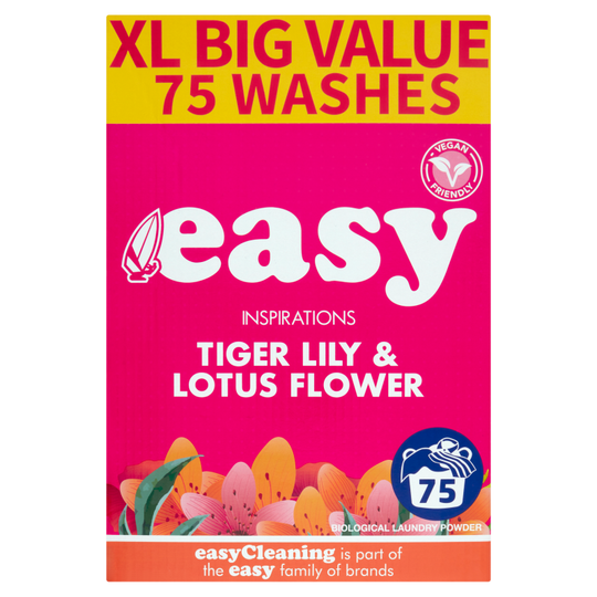Easy Laundry Powder Tiger Lily & Lotus Flower 75W - Case of 2