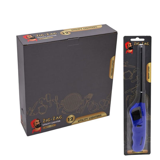 Zig Zag Refillable Utility Lighter - Case of 12