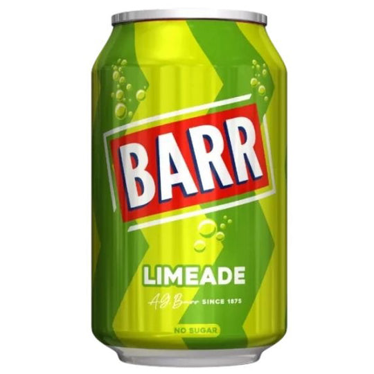 Barr Limeade Cans 330ml - Case of 24