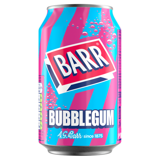 Barr Bubblegum Cans 330ml - Case of 24
