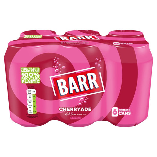 Barr Cherryade Cans 330ml 6 Pack - Case of 4