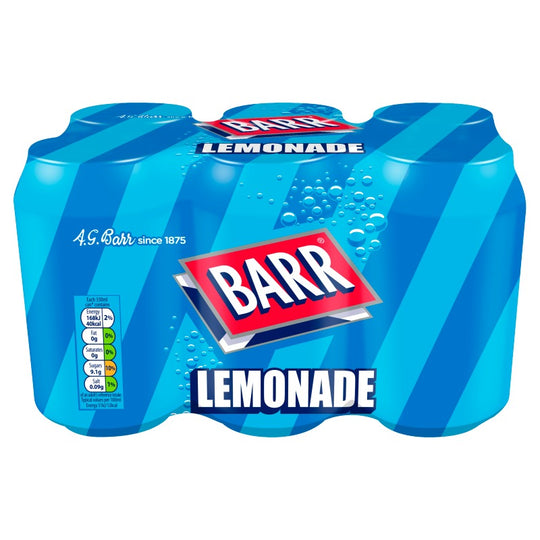 Barr Lemonade Cans 330ml 6 Pack - Case of 4