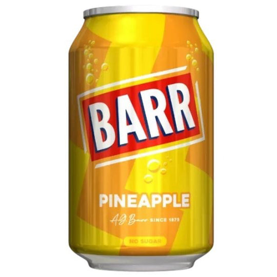 Barr Pineapple Cans 330ml - Case of 24