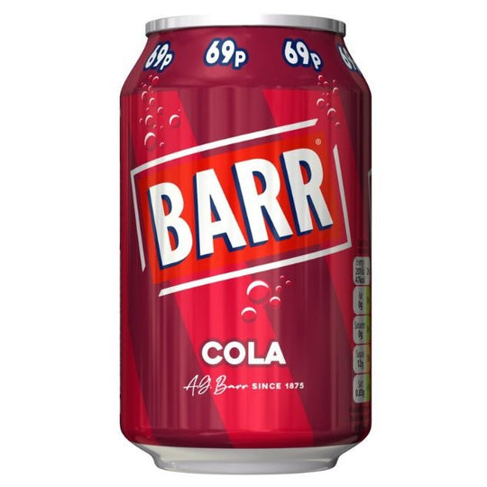 Barr Cola Cans 330ml PMP 69p - Case of 24
