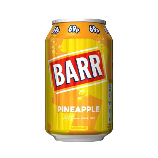 Barr Pineapple Cans 330ml PMP 69p - Case of 24
