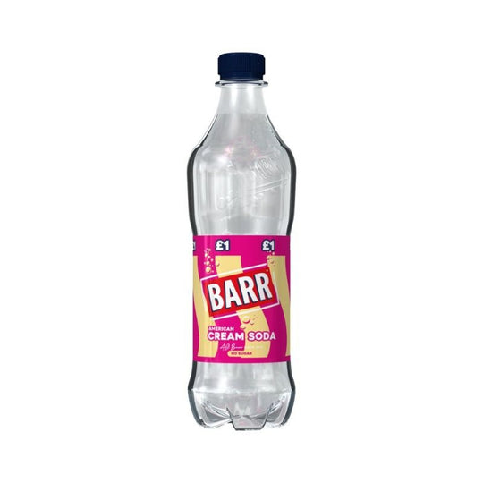 Barr American Cream Soda Bottles 500ml PMP £1 - Case of 12