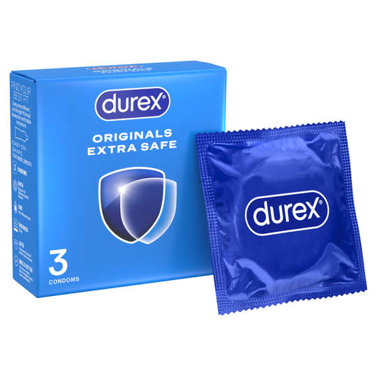 Durex Extra Safe Condoms 3 Pack - Case of 6