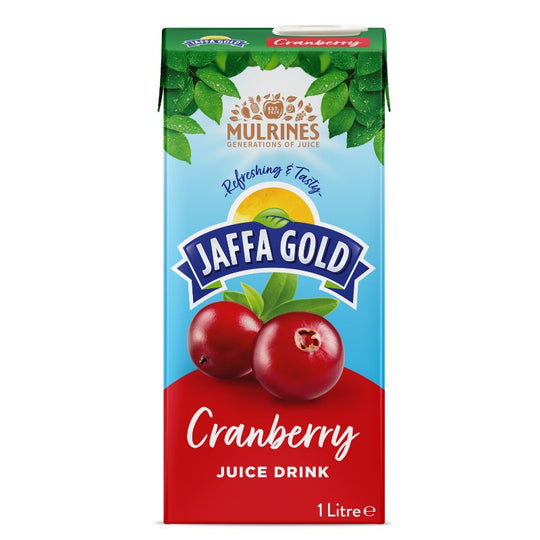 Jaffa Gold Cranberry Juice Cartons NAS 1L