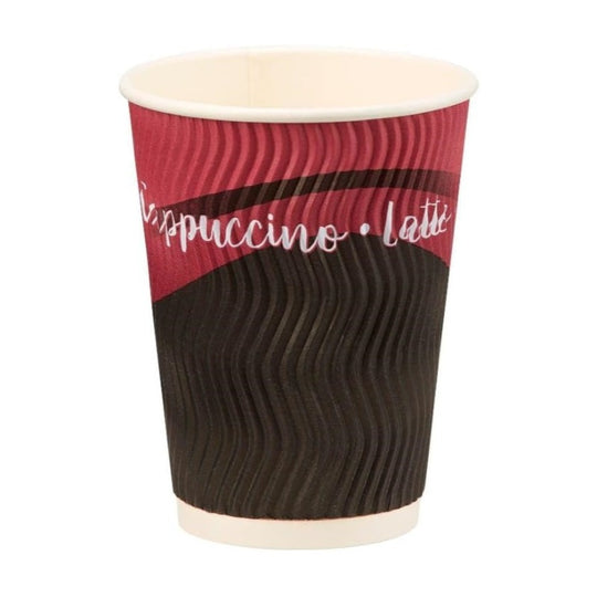 Caterpack Value Ripple Coffee Cups 12oz 25 Pack
