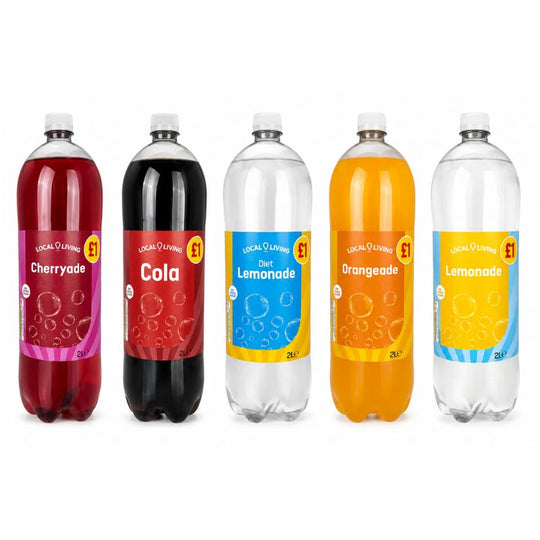 Pallet Deal : 480 x Local Living Fizzy Soft Drink Bottles Assorted Flavours 2L (6pk)