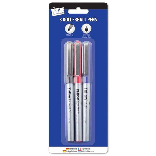 Roller Ball Pens 3 Pack