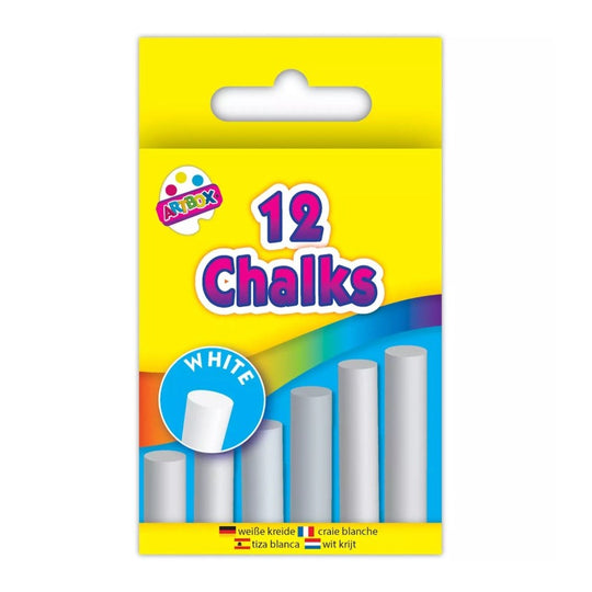 Artbox White Chalk 12 Pcs - Case of 12