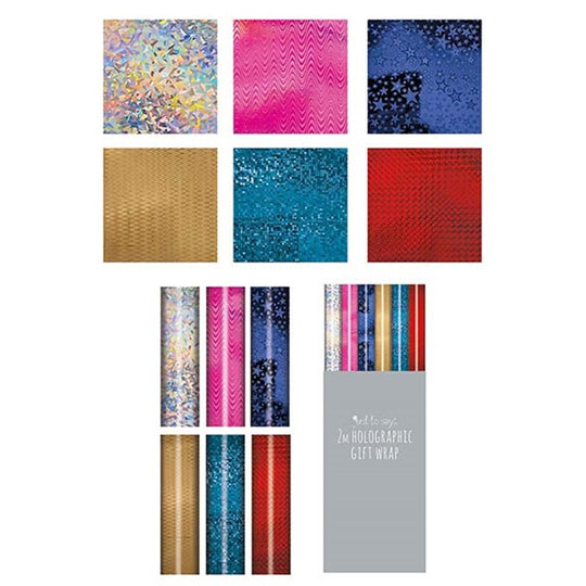 Gift Wrap Roll Holographic Design 2m x 70cm