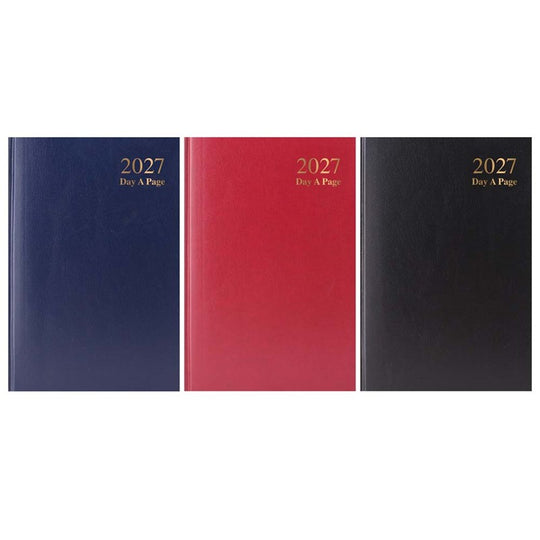 A5 Diary Day A Page Hardback Value Range 2027 - Case of 5