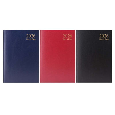 A5 Diary Day A Page Hardback Value Range 2026 - Case of 5