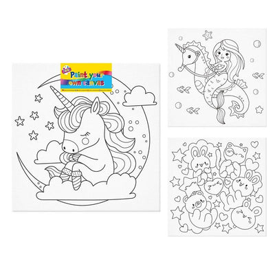 Paint Your Own Canvas Girls Designs