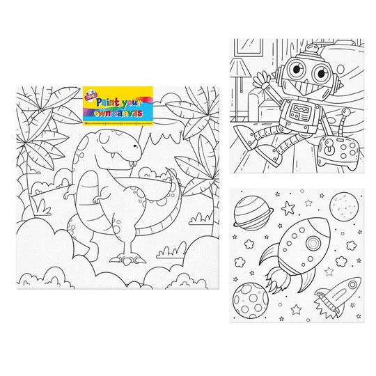 Paint Your Own Canvas Boys Designs