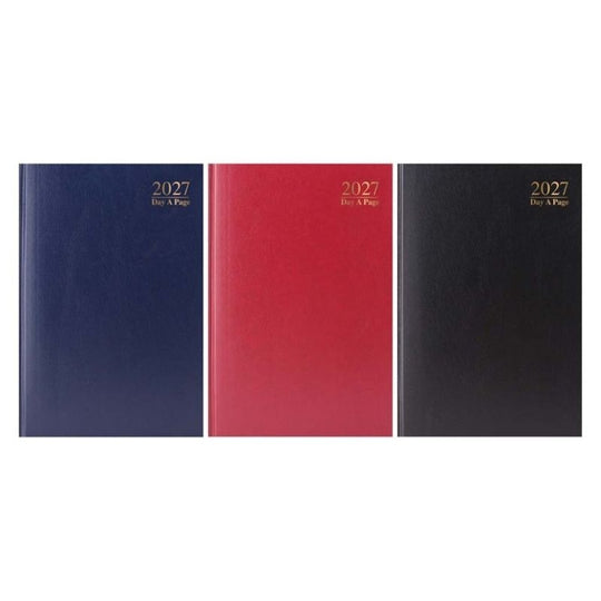 A4 Diary-Day A Page Diary Hard Backed Diary 2027 - Case of 5