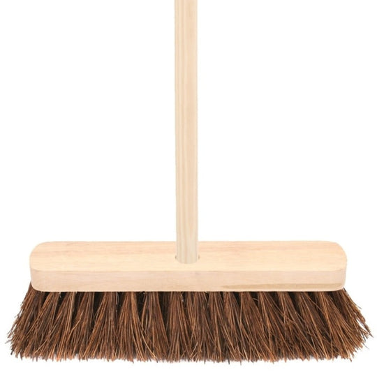 Charles Bentley Bassine Broom With Wood Handle 9.5"