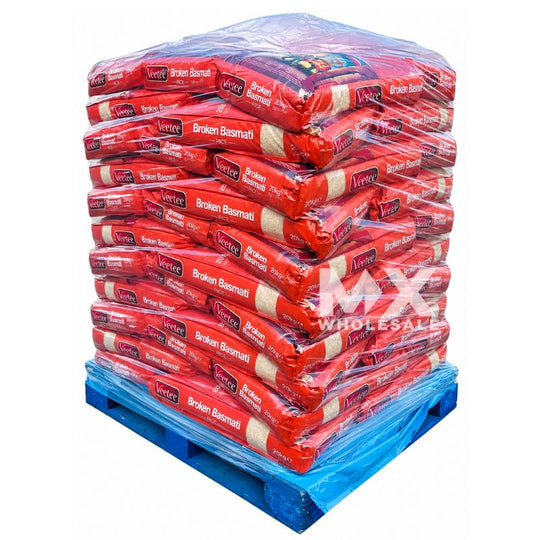 Pallet Deal : 50 x Veetee Broken Basmati Rice 20kg Bags