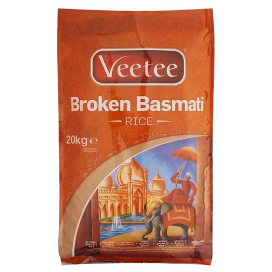 Pallet Deal : 50 x Veetee Broken Basmati Rice 20kg Bags