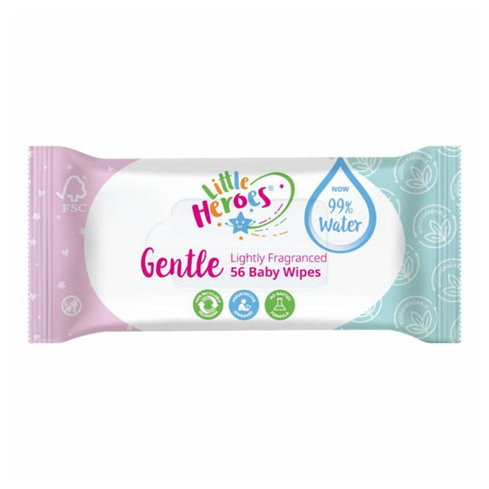 Little Heroes Baby Wipes Gentle Care 56 Sheets - Case of 18