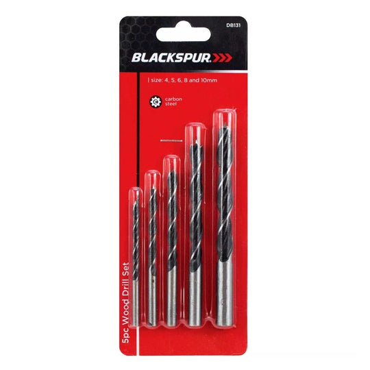 Blackspur Wood Drill Bit Set 5 Pack