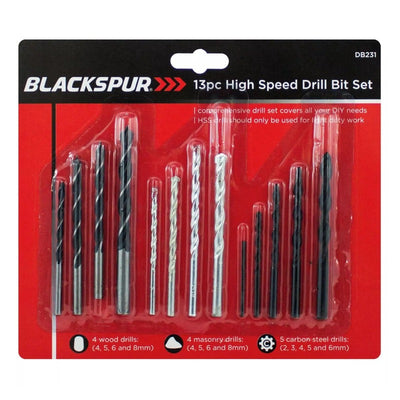 Blackspur Combination Drill Bit Set 13 Pack