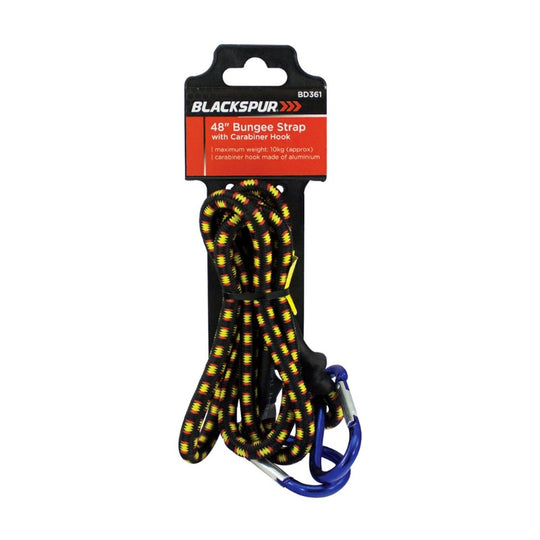 Blackspur Bungee Strap with Caribiner Hooks 48"