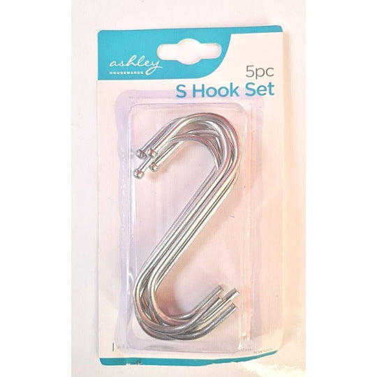 Ashley Stainless Steel S-Hooks 5 Pack