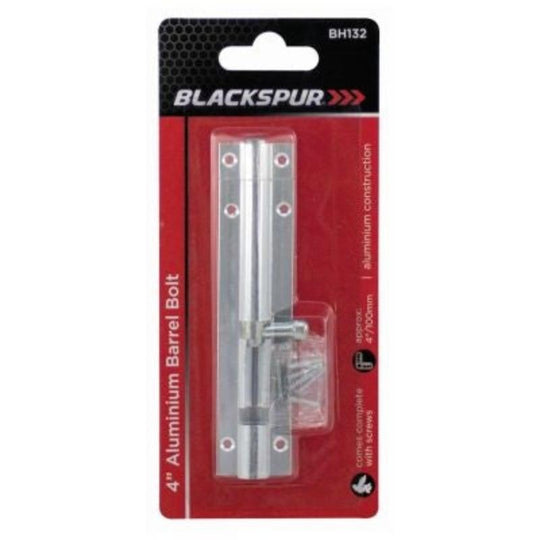 Blackspur Aluminium Barrel Bolt 4"
