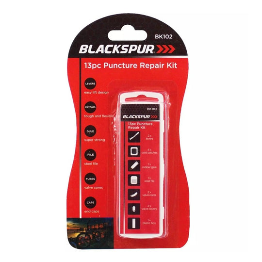 Blackspur Puncture Repair Kit 13 Pcs