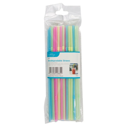 Ashley Biodegradable Straws 40 Pack