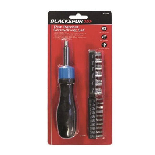 Blackspur Ratchet Screwdriver Tool Kit Set 17 Pcs