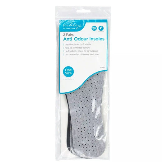 Ashley Housewares Anti Odur Insoles