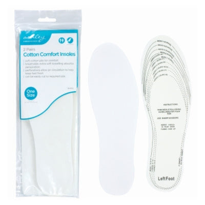 Ashley Housewares Cotton Comfort Insoles