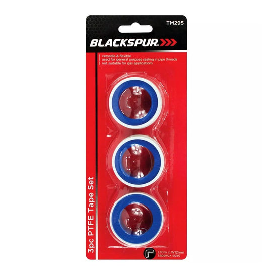 Blackspur PTFE Thread Sealing Tape 3 Pack