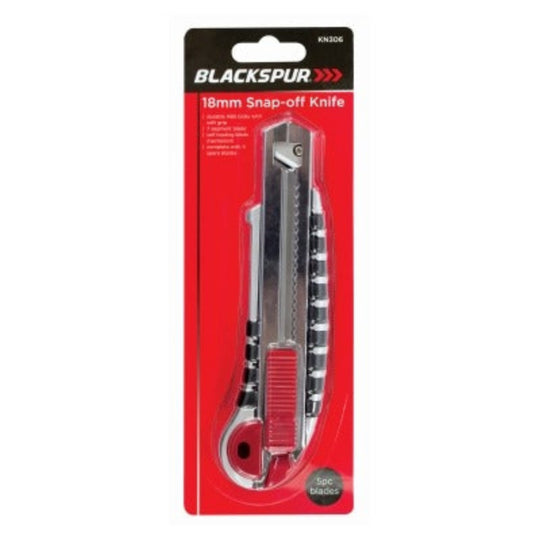 Blackspur Snap Off Knife With 5 Blade