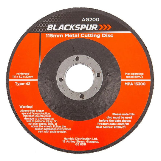Blackspur Metal Cutting Disc 