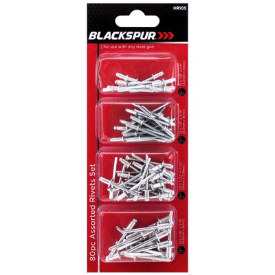 Blackspur Assorted Rivets 80 Pack