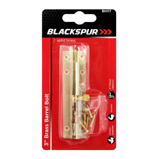 Blackspur Brass Barrel Bolt 3"