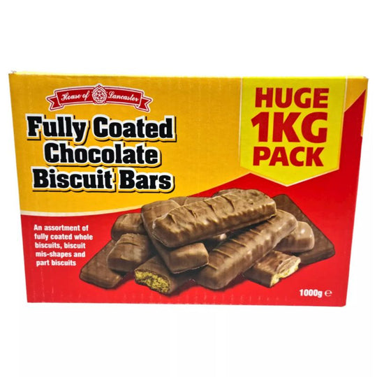 Fully Coated Chocolate Biscuits Bar 1 Kg Box Pack