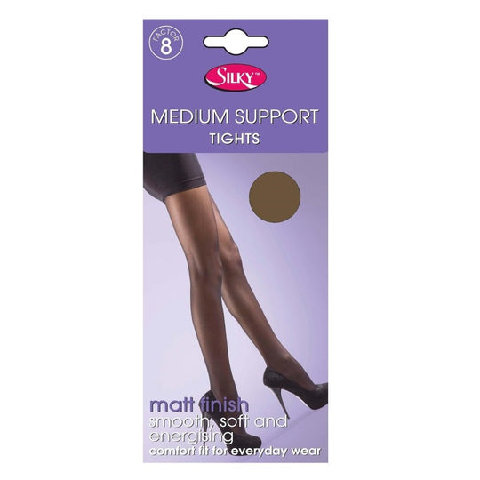 6 packs of 1 pair Med/weight Support tights Nude 36”-42”