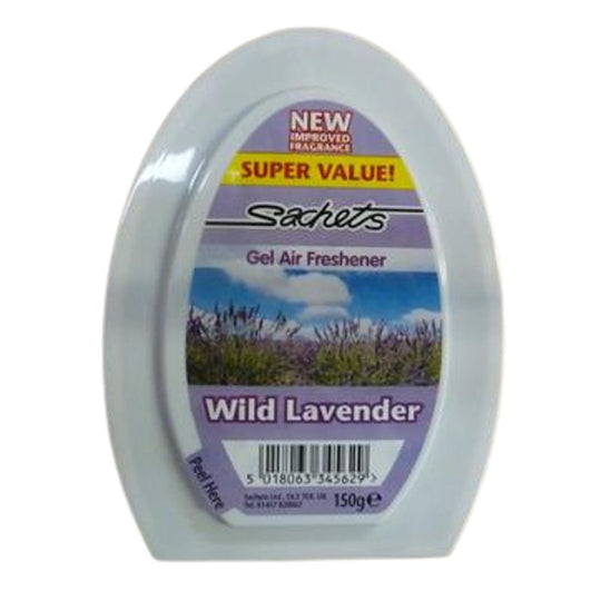 Sachets Gel Air Freshener Wild Lavender 3 Pack - Case of 8