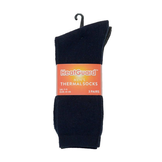 Heat Guard Men’s Thermal Socks 3 Pack - Case of 4